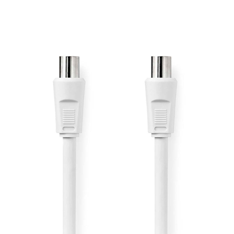 Nedis CSGL40000WT30 Coaxkabel Iec (coax) Male Iec (coax) Female Vernikkeld 90 Db 75 Ohm Dubbel Afge