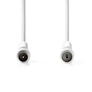Nedis CSGL40020WT15 Coaxkabel Iec (coax) Male Iec (coax) Female Vernikkeld 120 Db 75 Ohm Viervoudig