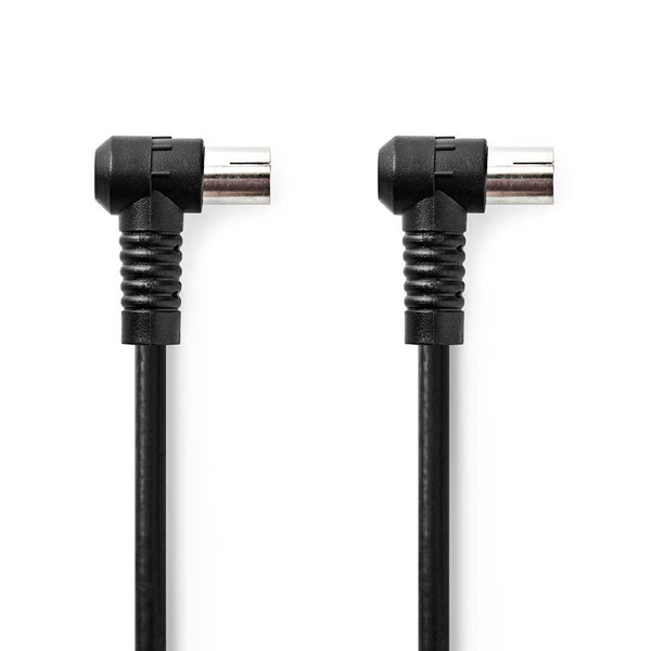 Nedis CSGL40120BK15 Coaxkabel Iec (coax) Male Iec (coax) Female Vernikkeld 120 Db 75 Ohm Viervoudig