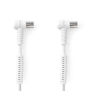 Nedis CSGL40120WT30 Coaxkabel Iec (coax) Male Iec (coax) Female Vernikkeld 120 Db 75 Ohm Viervoudig