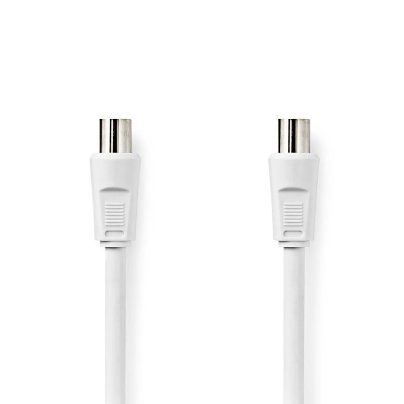 Nedis CSGL40200WT30 Coaxkabel Iec (coax) Male Iec (coax) Male Vernikkeld 90 Db 75 Ohm Dubbel Afgesc