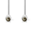 Nedis CSGL40200WT30 Coaxkabel Iec (coax) Male Iec (coax) Male Vernikkeld 90 Db 75 Ohm Dubbel Afgesc