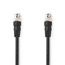 Nedis CVGL01000BK20 Bnc-videokabel Bnc Male Bnc Male Vernikkeld 75 Ohm 2.00 M Rond Pvc Zwart Label