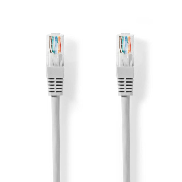Nedis CCGL85101GY50 Cat5e-kabel U/utp Rj45 Male Rj45 Male 5.00 M Rond Pvc Grijs Label