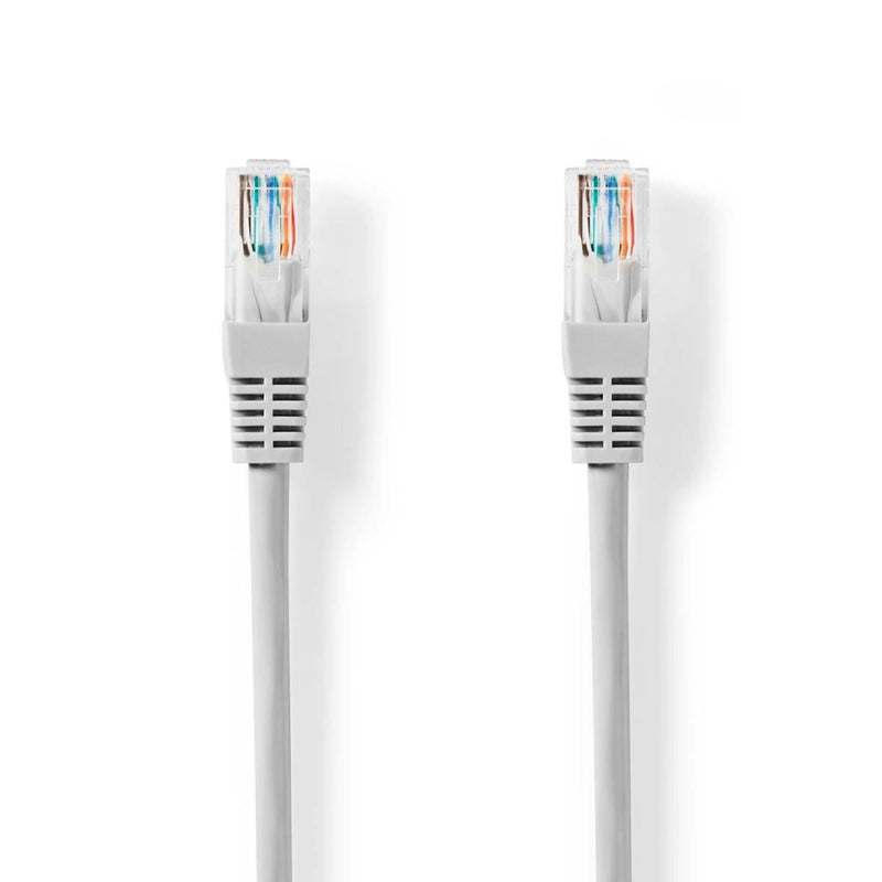 Nedis CCGL85101GY50 Cat5e-kabel U/utp Rj45 Male Rj45 Male 5.00 M Rond Pvc Grijs Label