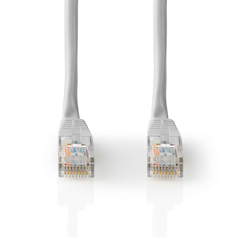 Nedis CCGL85101GY50 Cat5e-kabel U/utp Rj45 Male Rj45 Male 5.00 M Rond Pvc Grijs Label