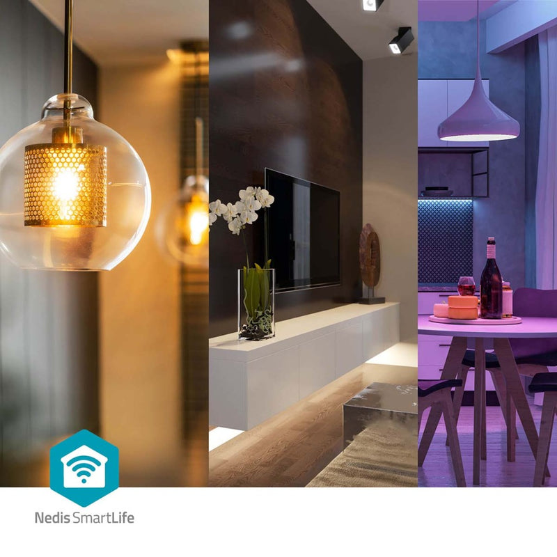 Nedis WIFILAC31WT Smartlife Plafondlamp Wi-fi Rgb / Warm Tot Koel Wit Rond Diameter: 290 Mm 1800 Lm