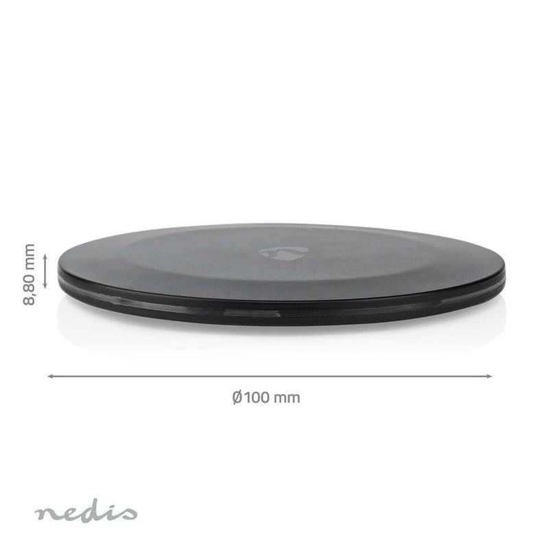 Nedis WCHAQ15W110BK Draadloze Oplader 5 / 7.5 / 10 / 15 W 2 A Led-indicatie In Gebruik Inclusief Ka