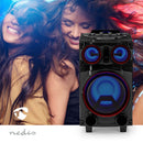Nedis SPPT800BK Bluetooth&reg; Party Speaker Maximale Batterijduur: 6.5 Uur 120 W Handgreep Feestve