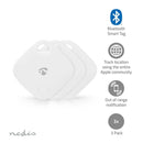 Nedis BTTAG10WT3 Keyfinder Batterij Gevoed 3x Cr2032 Incl. Batterij(en) Bluetooth&reg;-versie: 5.1