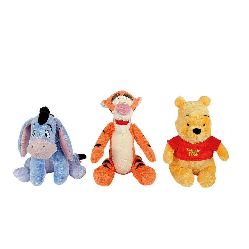 Disney Winnie The Pooh en Vriendjes Knuffel 25cm Assorti 6 Stuks