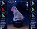 Lamp 3D LED Hond incl usb kabel