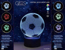 Lamp 3D LED Voetbal incl.usb kabel