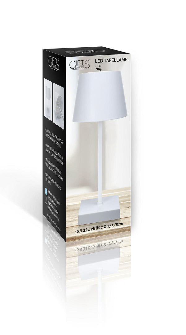 Gifts@Home LED Touchlamp - Oplaadbaar - wit