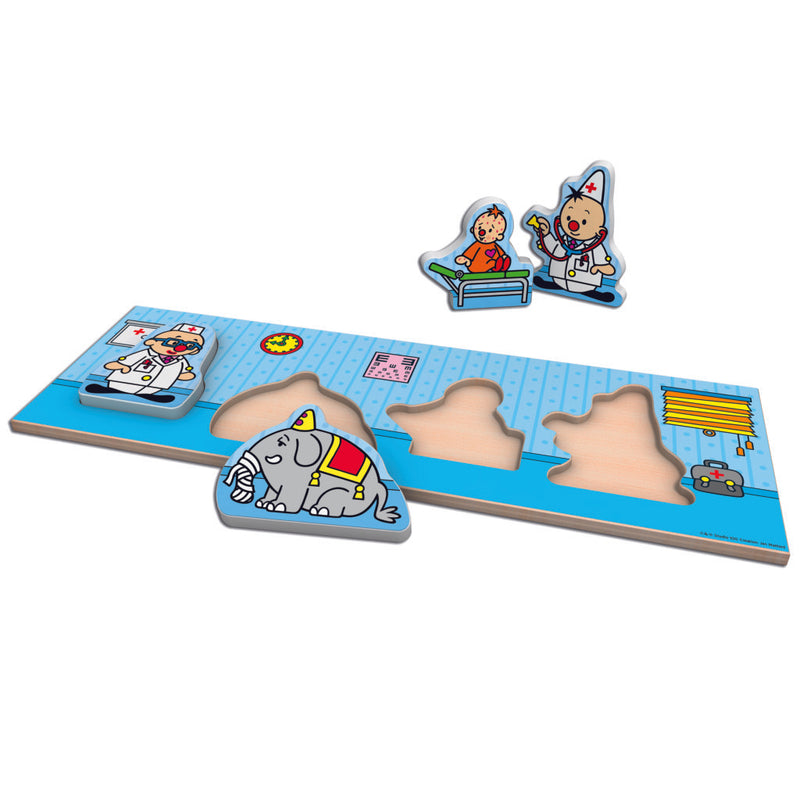 Bumba Mini Houten Puzzel Dokter 4 Stukjes