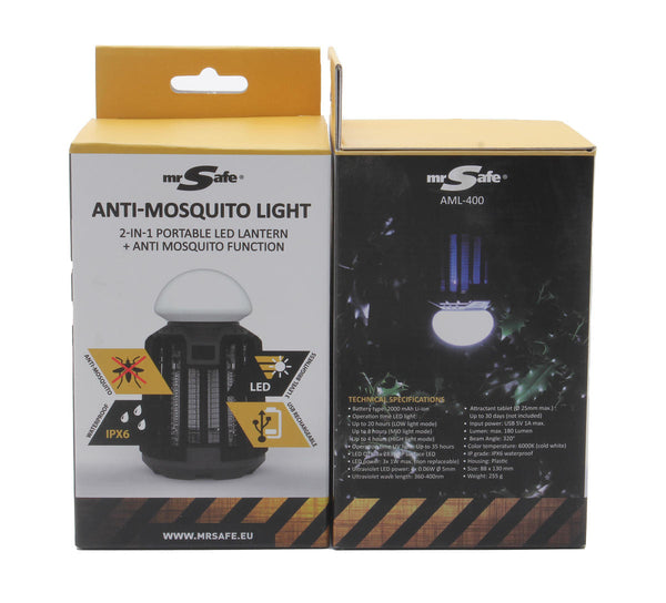 MR Safe AML-400 Instectenlamp LED Dimbaar