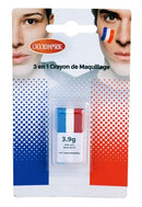 Schminkstick NL mini blauw/wit/rood 3x 1,3gr