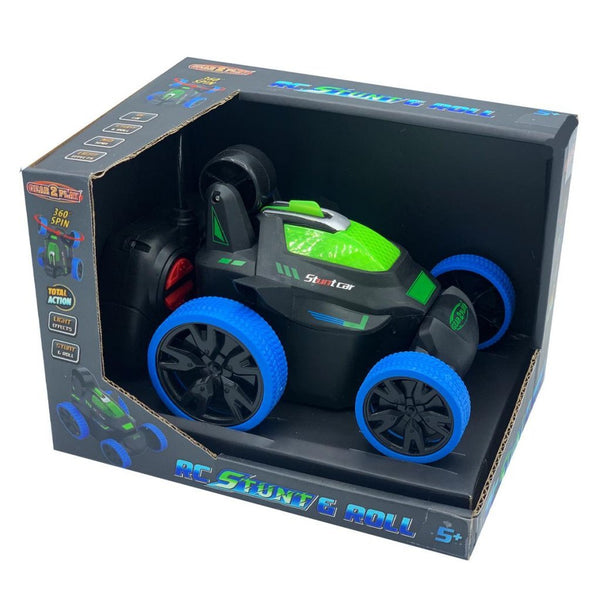 Gear2Play RC Stunt & Roll Bestuurbare Auto Blauw