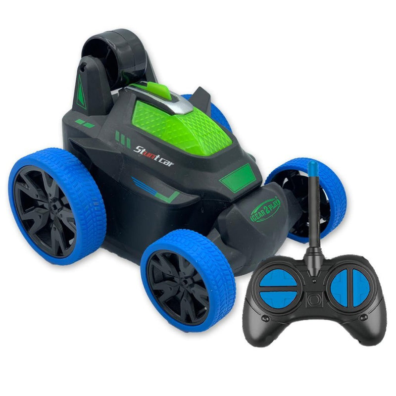 Gear2Play RC Stunt & Roll Bestuurbare Auto Blauw