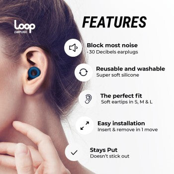 Loop Oorbescherming Quiet Blauw