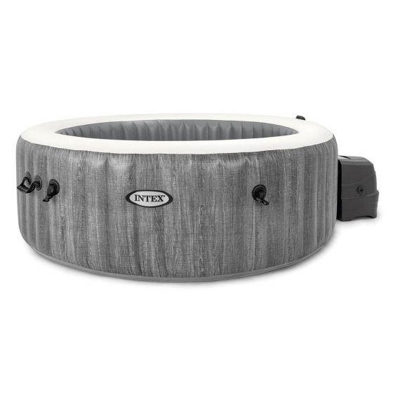 Intex 28440 PureSpa Greywood De Luxe Bubble Massage Jaccuzi 4-persoons Set