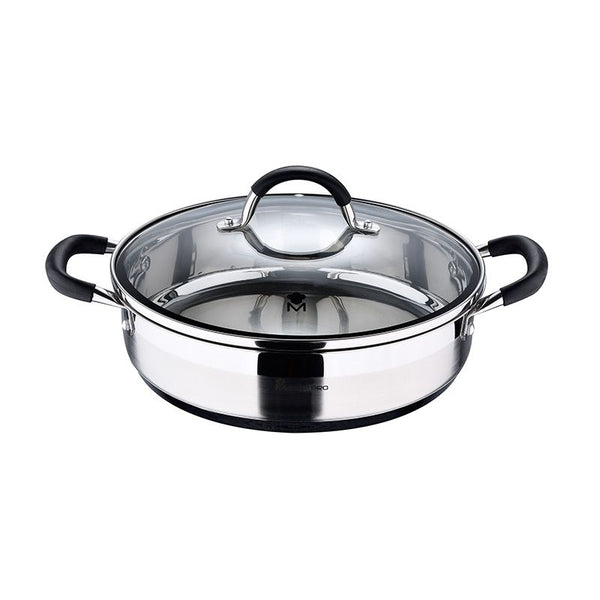 Masterpro Serveerpan - met Deksel - Ø28 cm - 3.8L