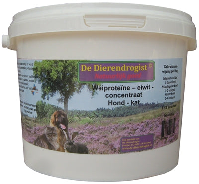 Dierendrogist Wei Proteine Eiwit Concentraat Hond/kat 1 KG