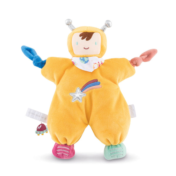 Mon Doudou Corolle - Knuffelpopje Astronaut Geel, 25cm