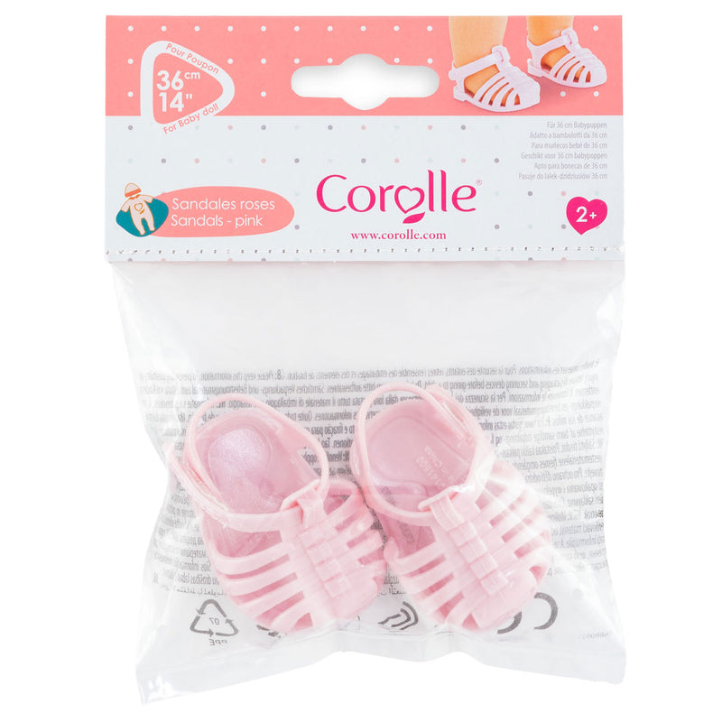 Corolle Mon Grand Poupon - Poppen Sandalen Roze, 36cm