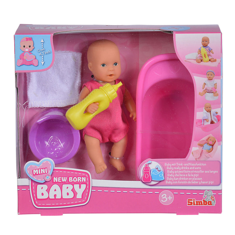 Mini New Born Baby in Bad Set