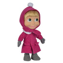Masha en de Beer Zachte Pop Winter, 23cm