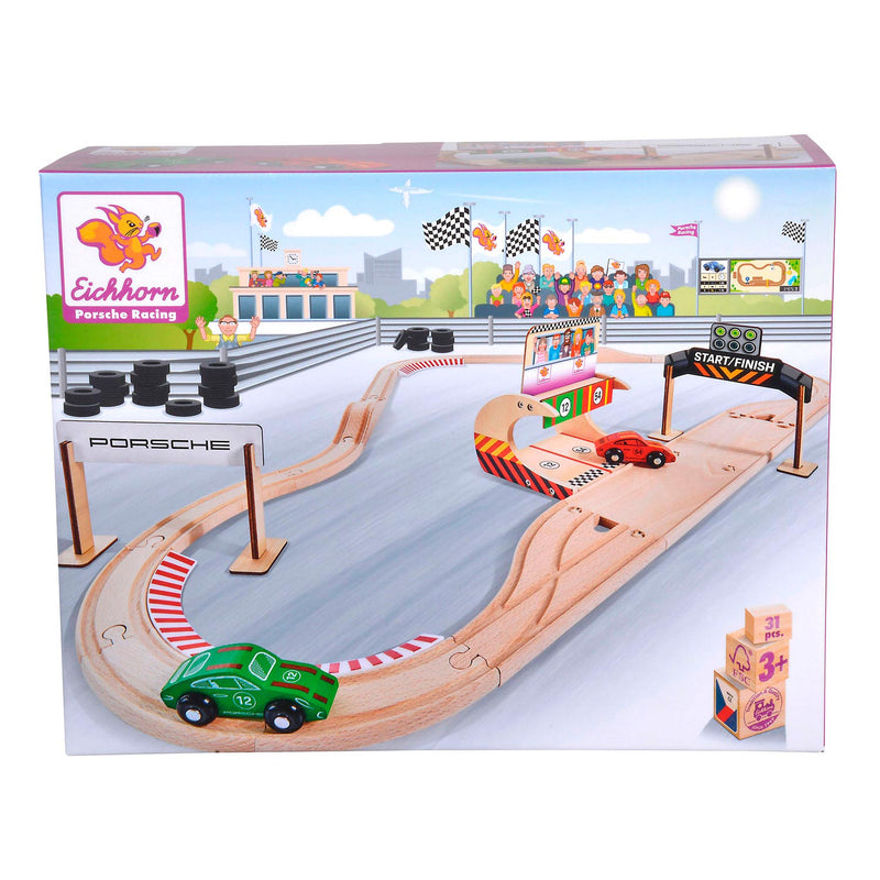 Eichhorn Porsche Houten Race Set , 31dlg.