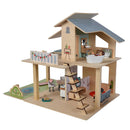 Eichhorn Houten Poppenhuis met Meubels, 25dlg.