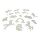 Glow in the Dark Eenhoorn Set, 120dlg.