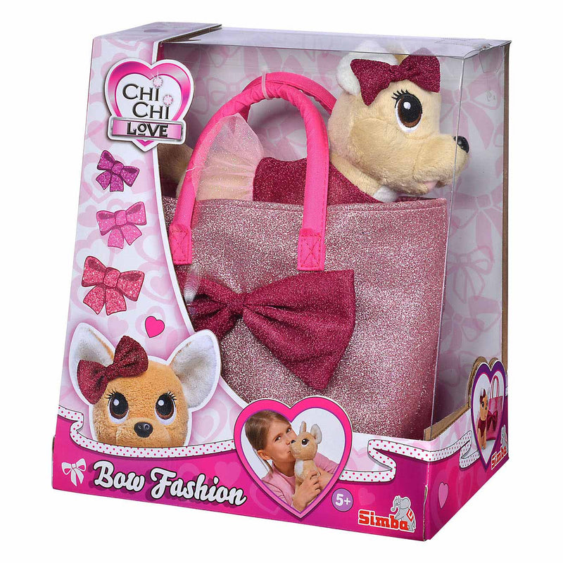 Chi Chi Love Bow Fashion Knuffelhond in tas