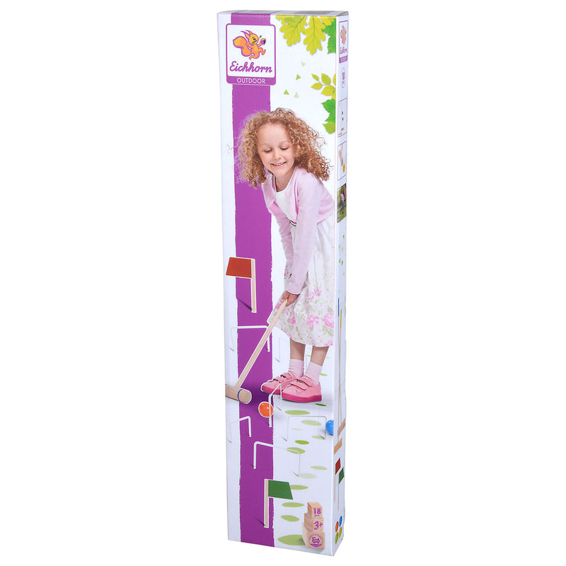 Eichhorn Outdoor Houten Croquet Spel, 18dlg.