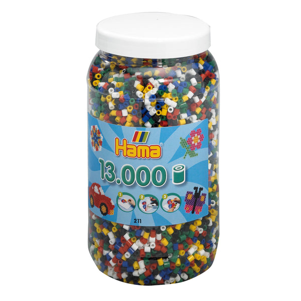 Hama Strijkkralen in Pot - Primair Mix (066), 13.000st.