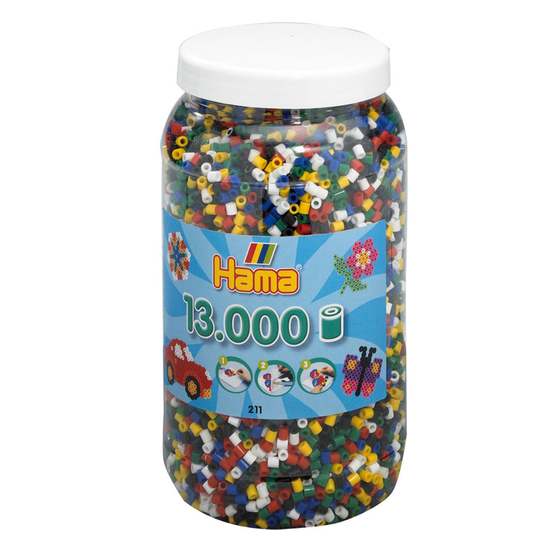 Hama Strijkkralen in Pot - Primair Mix (066), 13.000st.
