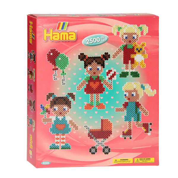 Hama Strijkkralenset - Poppen, 2500st.