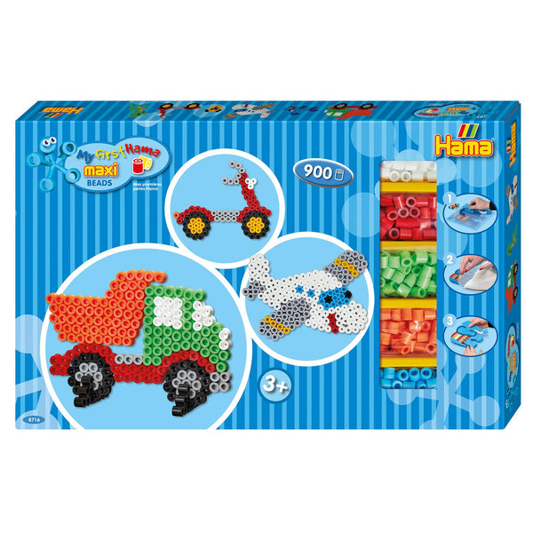 Hama Maxi Strijkkralen Voertuigen 900 Stuks