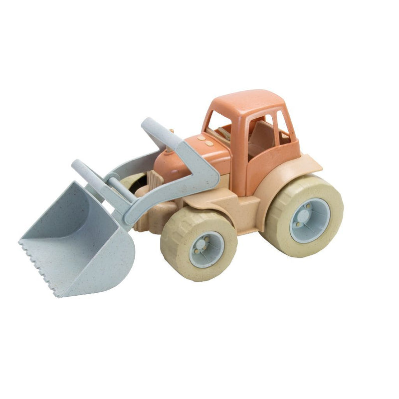 Dantoy Tractor met Voorlader Blauw/Oranje, 30cm