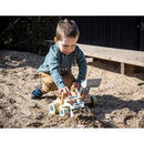 Dantoy Tractor met Voorlader Blauw/Oranje, 30cm