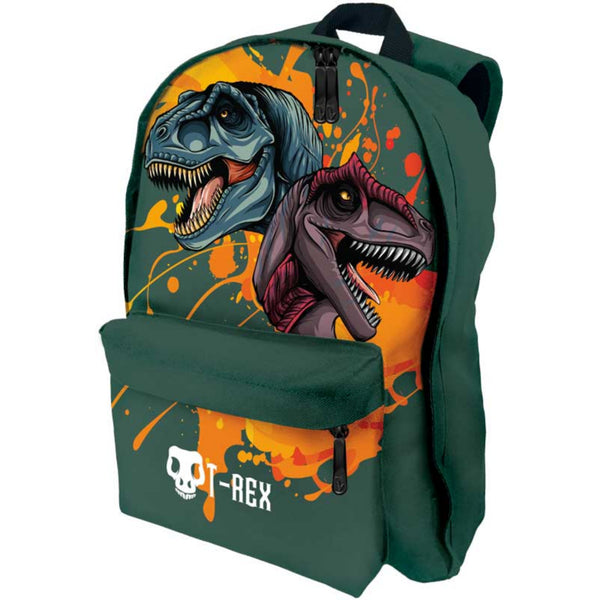 Rugzak T-Rex 44x30 cm Donkergroen