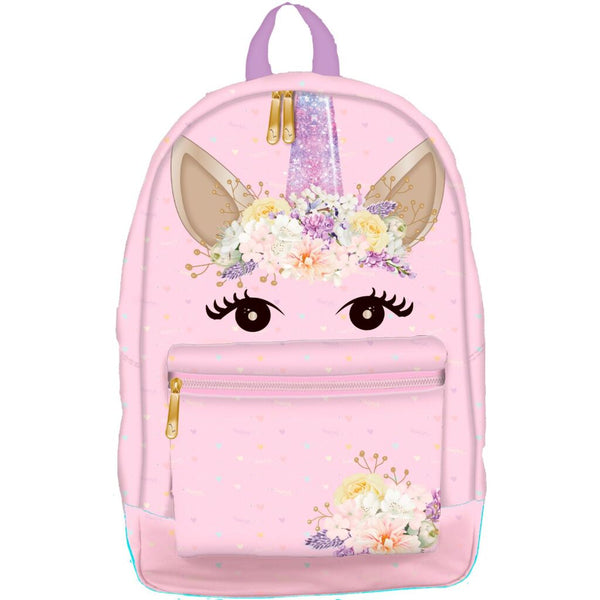 Unicorn Purple Hearts Rugtas 11x30x20 cm Roze/Paars