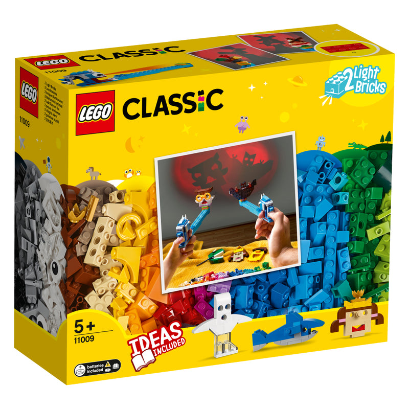 Lego Classic 11009 Stenen Set + 2 Licht Stenen