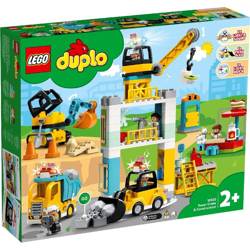 Lego Duplo 10933 Torenkraan en Bouwterrein + Licht en Geluid