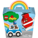 Lego Duplo 10957 Brandweerhelikopter en Politiewagen