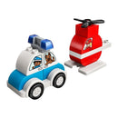 Lego Duplo 10957 Brandweerhelikopter en Politiewagen
