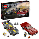 Lego Speed Champions 76903 Chevrolet Corvette C8.R racewagen en 1968 Chevrolet Corvette