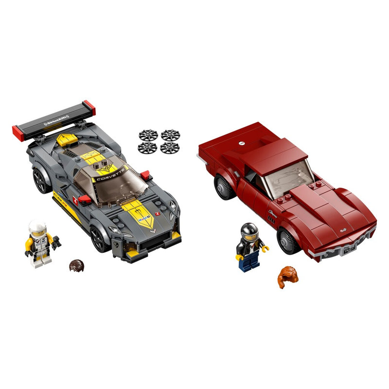 Lego Speed Champions 76903 Chevrolet Corvette C8.R racewagen en 1968 Chevrolet Corvette
